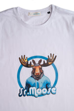 T-shirt blanc à manches courtes Mr Moose