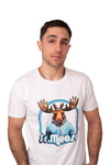 T-shirt blanc à manches courtes Mr Moose