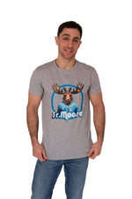 T-shirt gris à manches courtes Mr Moose