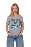 T-shirt gris à manches courtes Mr Moose