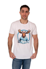 T-shirt blanc à manches courtes Mr Moose