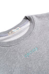 Sudadera gris bordada