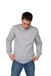 Sudadera gris bordada